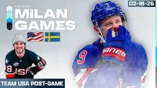 USA vs Sweden Post-Game Show With Jonny Lazarus | Milan Games