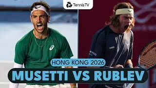 Lorenzo Musetti vs Andrey Rublev Non-Stop Winners! 🤩 | Hong Kong 2026 Highlights