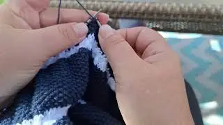  Knitted cardigan vlog (start in 2025 and finish in 2026🤭)-no music 🎶  and no talking 