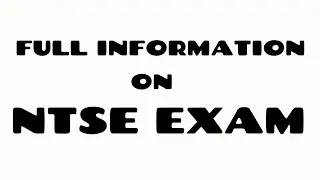 NTSE 2018 FULL INFORMATION!! Latest 2018