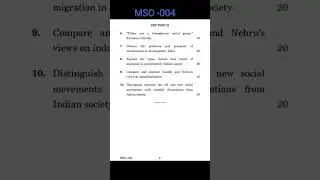 IGNOU, MSO -004, question paper, June 📚,2021