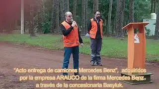 Javier Maestropaolo Gerente Forestal Arauco (Entrega Camiones)