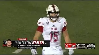 NIU's Sutton Smith Sack #13 vs Western Michigan 11-20-2018