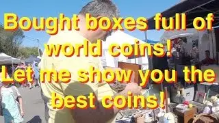 I bought boxes full of world coins on the flea market! Here are the best coins!