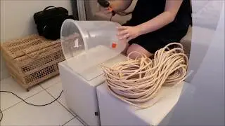 COMO FAZER CESTO DE CORDA