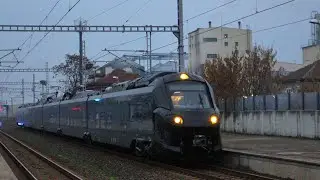Мотриса Alstom Coradia Stream на последна проба,минава транзит през гара Катуница 