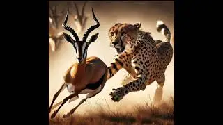 The cheetah first spots the deer from a distance and slowly gets closer. #indianrhino #wildindia