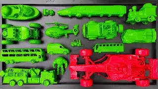 Membersihkan Mainan Mobil Balap, Truk Molen, Kereta Api, Excavator, Tank Baja, Speed Boat, Pesawat