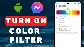 How To Turn On Color Filter On Messenger | iOS & Android