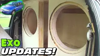 IT'S HUGE!!! Two 18's WALL BUILD Updates w/ EXO's BASS Car & 2 18