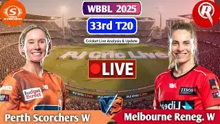 Perth Women Vs Melbourne Women 33rd T20 | Live Analysis & Discussion | WBBL 2025 Live