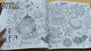 Korean Cafe Coloring Book for Grown Ups
