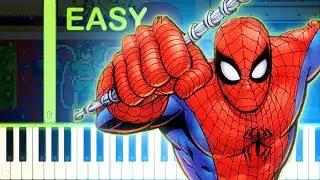 SPIDER-MAN 2 THE SINISTER SIX THEME - EASY Piano Tutorial
