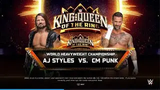 Aj styles vs cm punk for the world heavy championship 