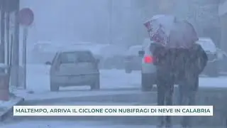MALTEMPO, ARRIVA IL CICLONE CON NUBIFRAGI DI NEVE IN CALABRIA