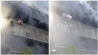 Woman Risks Her Life to Save Her Dogs from a Burning Building in the Philippines!