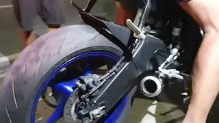 Yamaha R6 2020 sound check SC Project real carbon 61mm