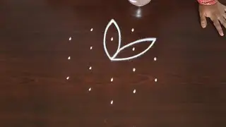 Drawing Video Step By Step Flower 🌼 Simple Easy Kolam 