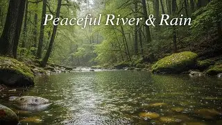 Soothing Natural Rain Sounds with Quiet River Ambience for Anxiety Relief and Inner Peace