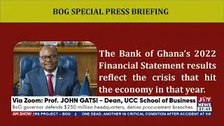 Bank of Ghana Losses: Losses reported where technical losses arising from haircuts - BoG Governor