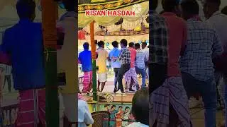 Jatra singer Kisan and Jiten Hasdah||Santali song performance on stage||PURNAPANI #localtradition