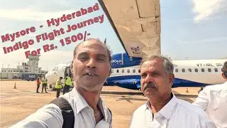 Mysore to Hyderabad #flight #indigo journey 
