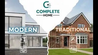 Modern vs traditional construction .