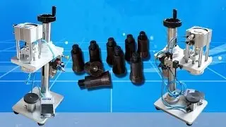 small bottle capping machine perfume containers semi automatic pneumatic capper  الهوائية آلة العقص