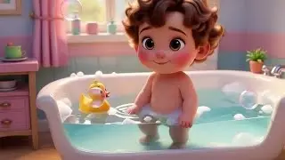 Bath Time Song for Kids 🛁 | Daily Routine Rhyme | Khushi Kids
