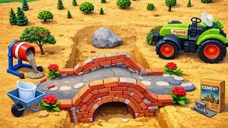 DIY Miniature: Constructing a Strong Brick Bridge from Scratch