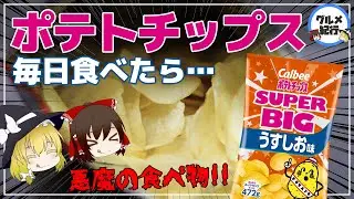 【ゆっくり解説】ポテチを毎日食べたら…ポテトチップスが悪魔すぎる件について