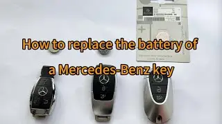 How to replace the battery of a Mercedes Benz key