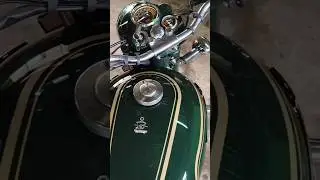 Recently restored 2004 royal enfield in stunning irish green.#bullet#royalenfield #restoration