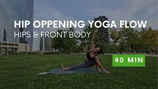 40 MIN POWER YOGA for HIPS | Strengthen & Stretch | Vinyasa Flow + DJ Set