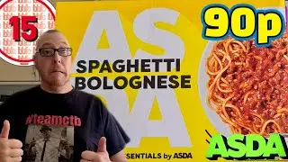 I Took 6 Minutes Off The Cooking Time | Asda's Just Essentials Spaghetti Bolognese | 90p | Review
