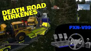 Kirkenes death road hauling with wheel cam | Promods ETS2