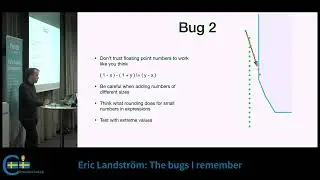 Eric Landström: The bugs I remember