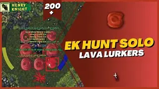 TIBIA: EK HUNT SOLO #81 LAVA LURKER (LAVA PUMP DUNGEON)