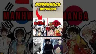 MANGA vs MANHWA: What's the Difference? #shorts #anime