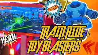 Kids Ride Mall Train and Play with Toys | Fun Kids Playtime at the Mall