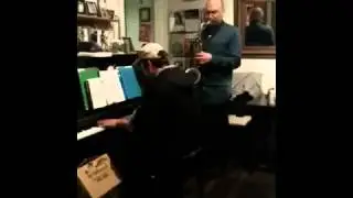 Brooding Blues (original song)-My brother on sax, me on piano