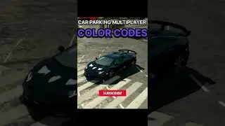 BEST COLOR CODES IN VAR PARKING MULTIPLAYER #shorts #cpm #fyp