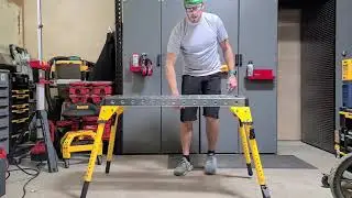 DeWalt Portable Welding Table - Adjustable Height Folding Steel Welding Table and Workbench