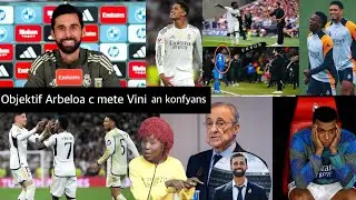 Pi gwo objektif Arbeola c mete Vinicius an konfyans nan Real Madrid, Pwochen match demen vs Levante