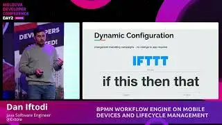 #MDC22 - Dan Iftodi - BPMN Workflow Engine on mobile devices and lifecycle management