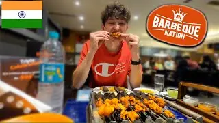 Eating at India's FAMOUS Barbeque Nation | Best Buffest in THE WORLD? 🇮🇳
