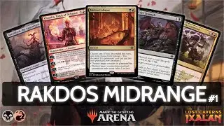 ⚫🔴 Rakdos Midrange, part 1 | MTG Arena | Explorer | BO3 | The Lost Caverns of Ixalan