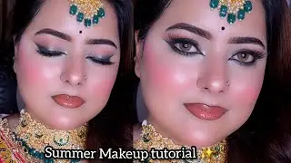 Sweat-Proof Summer Bridal Makeup Look 💄 | Long-Lasting Dulhan Makeup Tutorial | #makeupqueen