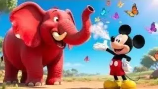 Red Elephant’s Silly Adventures 🐘😂 | Funny Kids Cartoon | Fun & Laughs
