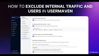 Improve data accuracy: Filter internal traffic and users in Usermaven